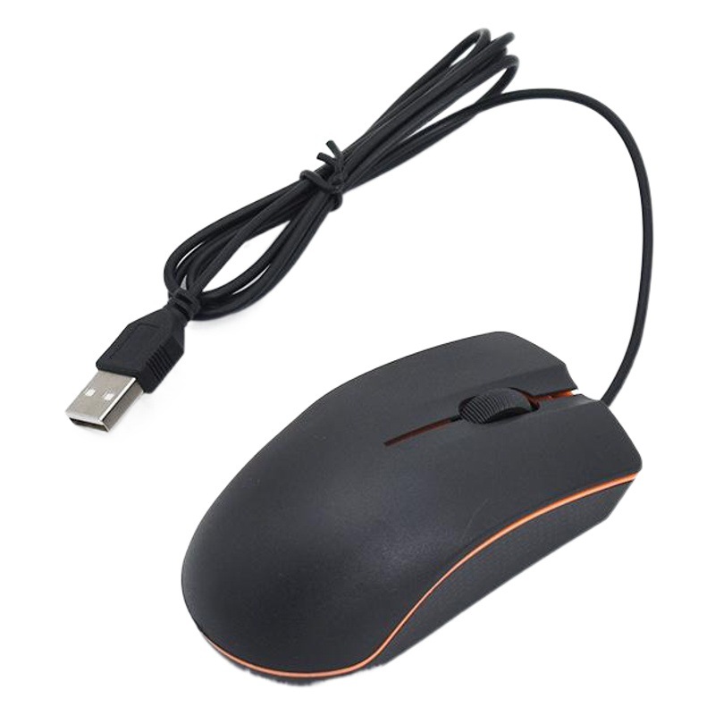 Mouse with Wired USB Interface, Universal for Laptops and Desktop Computers, Direct Sales from Manufacturer, Wholesale Optical Mouse