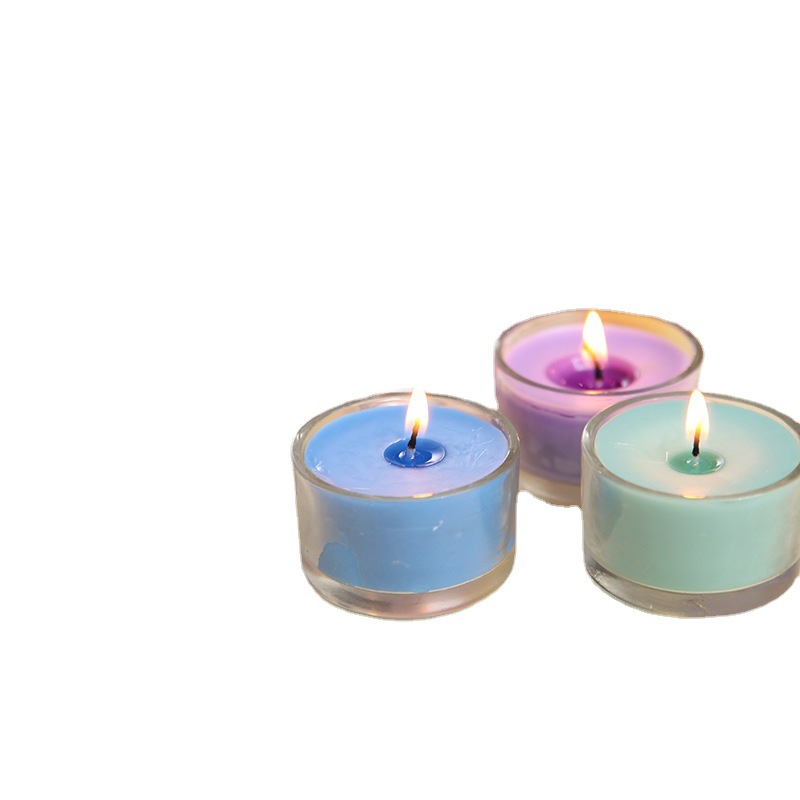Tea wax cup candle table four -point cup glass Mongolian bun…