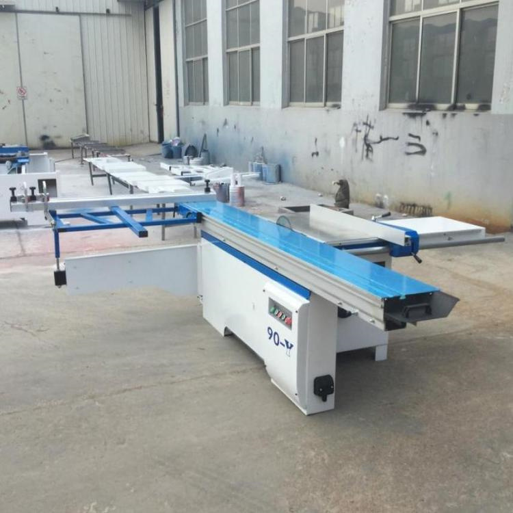 Sierra de corte para carpintería Máquina de sierra de placa acríltica Sierra de corte de placa de empuje manual Sierra de mesa de empuje de precisión de 45 grados