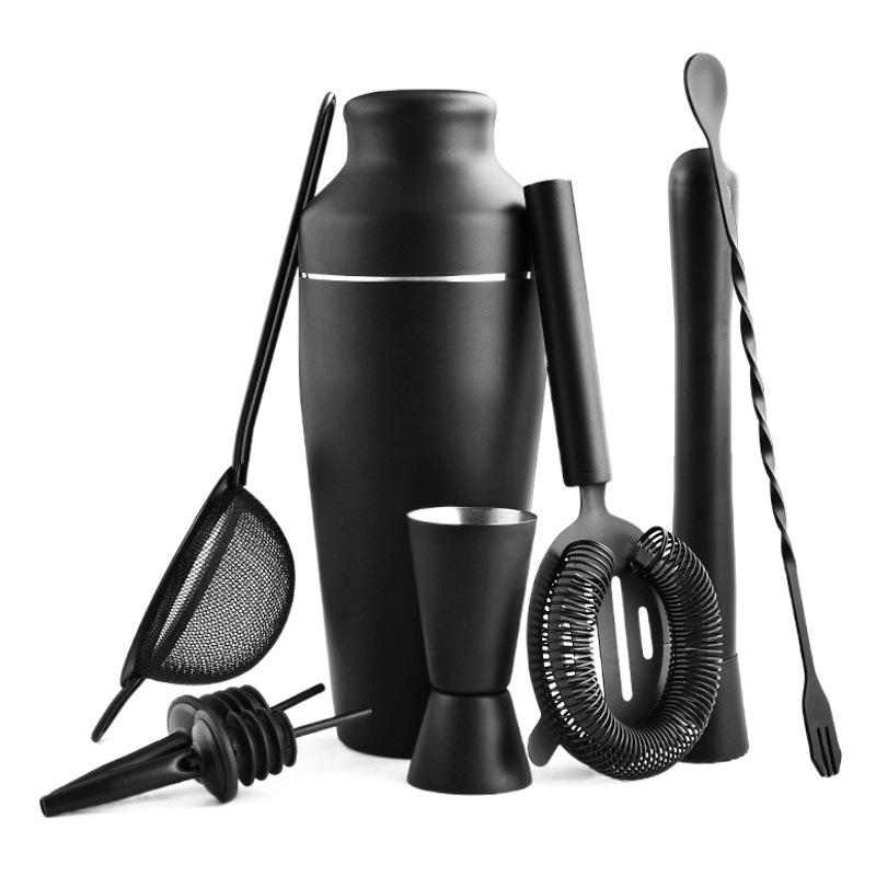 Transfronterizo 304 de acero inoxidable coctelera traje Shaker comercial bar suministros cóctel manivela copa de vino