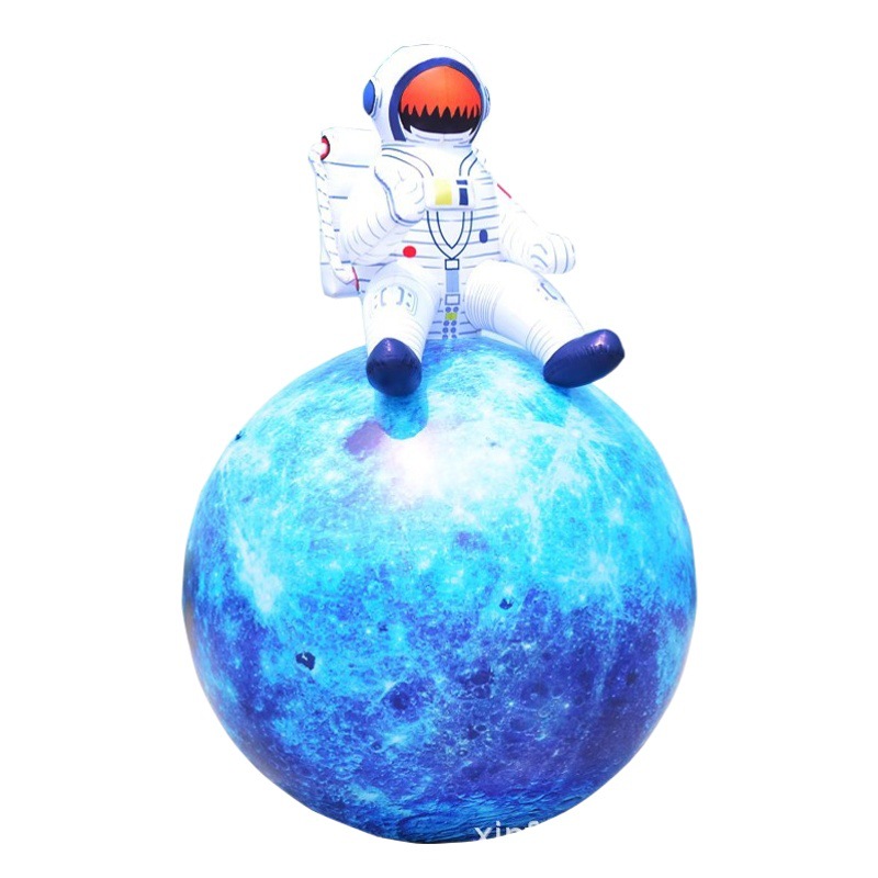 Inflable luna astronauta conejo de jade lámpara de pastel de luna pvc colgante luminoso luna centro comercial exposición modelo inflable