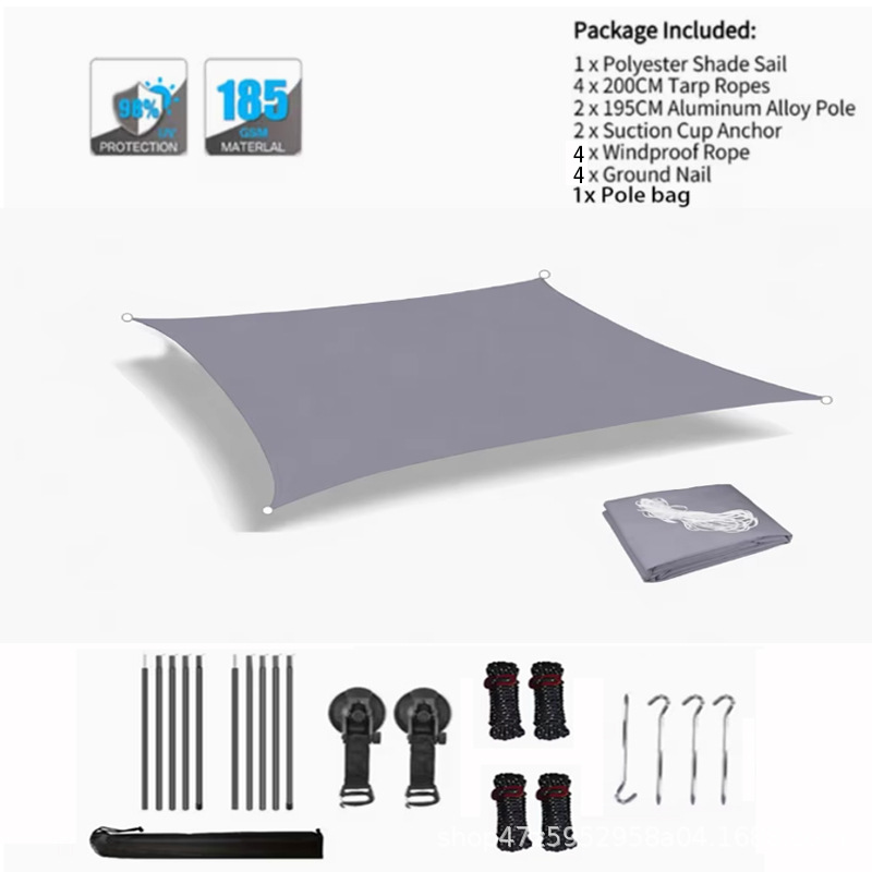 SUV side awning, car side tent, outdoor camping car side sunshade, off-road rainproof and sunproof car side cover