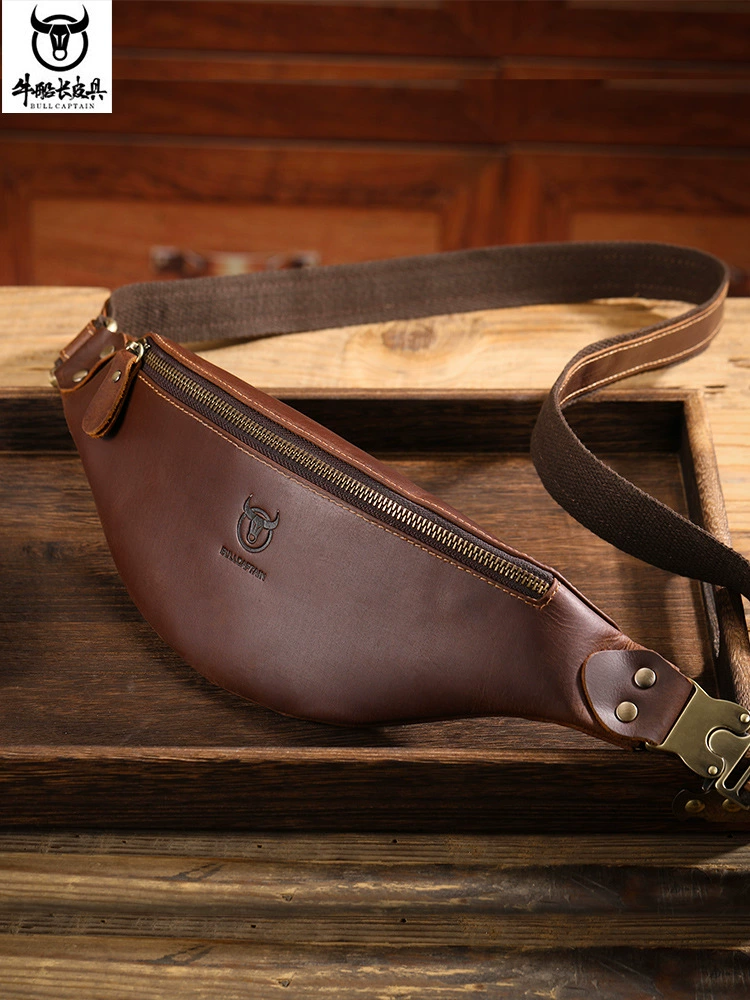 皮革潮流 belt bag кожаный трендовый поясная сумка, Amazon, европейский стиль, натуральная кожа