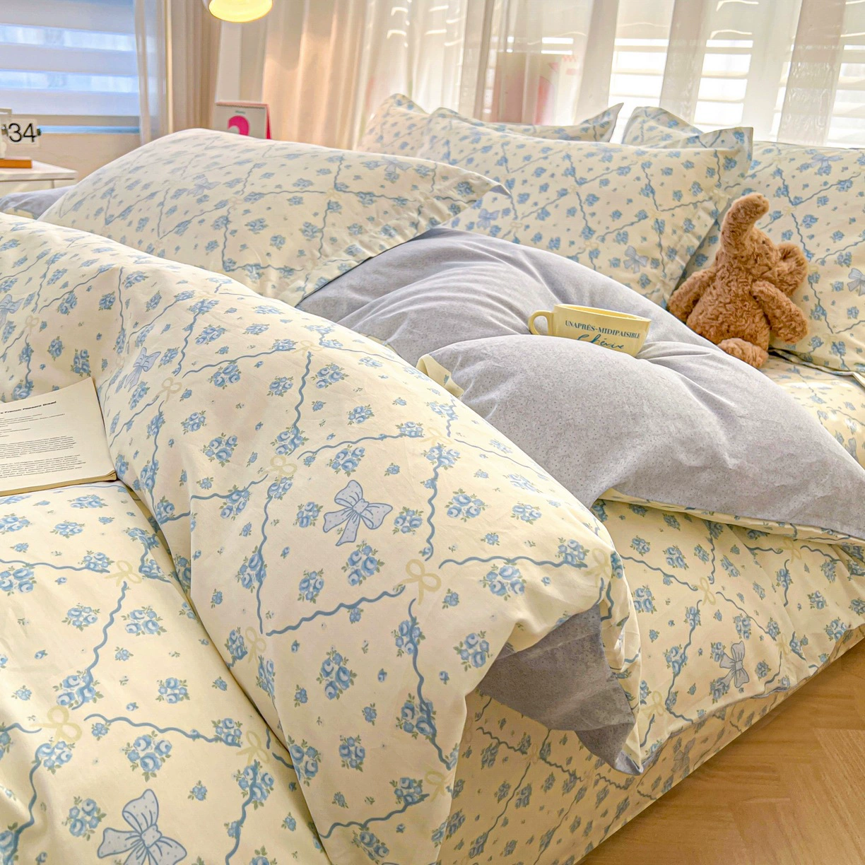 Новый хлопковый набор из четырех частей студенческого общежития