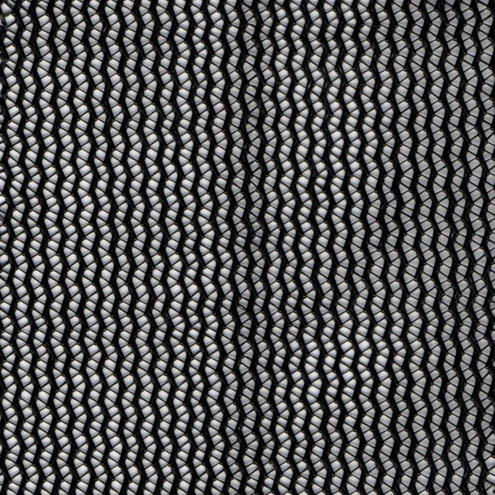 现货黑色透气波浪纹涤纶网眼布 服装口袋里衬箱包鞋材网布