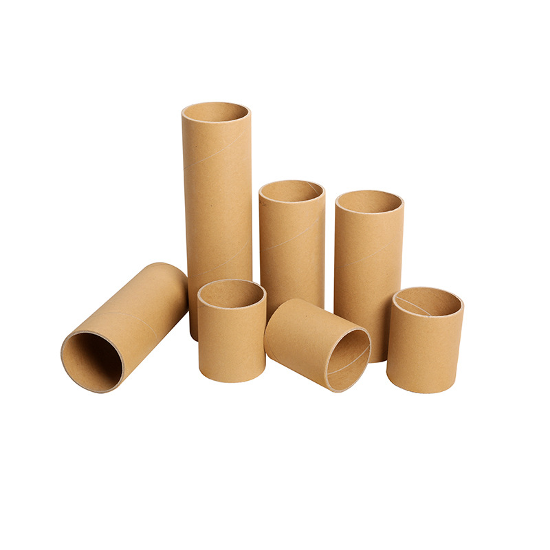 Tubo de papel para embalaje de envío exprés, tubo de papel hueco, embalaje exterior, tubo de papel kraft industrial [Envío gratuito en algunas áreas]