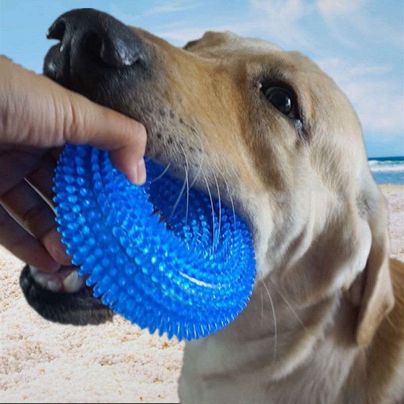 大型犬金毛帶刺tpr狗玩具潔齒磨牙狗玩具狗狗玩具耐咬發聲玩具球