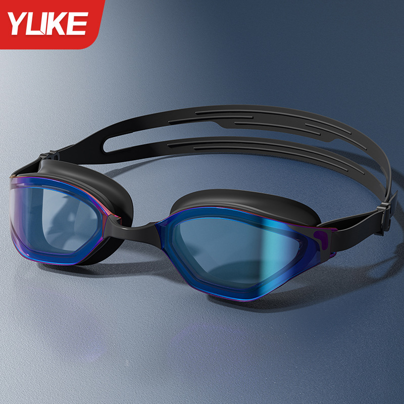 Set de Gafas de Natación de Policarbonato, Impermeable y Antiempañante