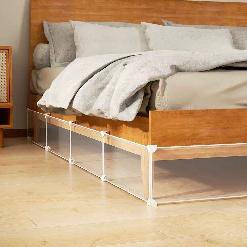 Съемный заборчик для питомцев для защиты от кошек и пыли под кроватью, подходит для домашнего использования рядом с диванами и под кроватями.