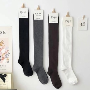 South Korea Dongdaemun imported ksox calf socks autumn and winter high-rise knee socks Japanese half-length solid color student JK socks