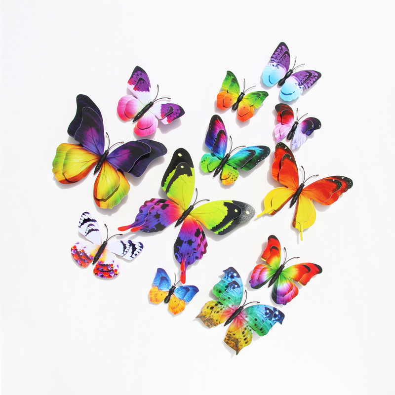 12 autocolante de perete fluture 3d decorative casă_voghion.com