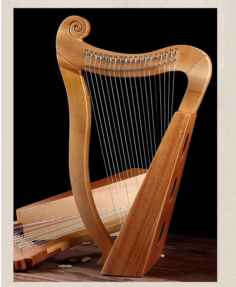 爱尔兰竖琴凯尔琴莱雅里拉琴小竖琴 Irish lever lap Celtic harp-阿里巴巴