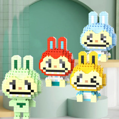 レゴビルディングブロックと互換性のあるマイクロ粒子ラブブ子供用組み立て玩具装飾品のクロスボーダー専用ブラインドボックスメーカー卸売