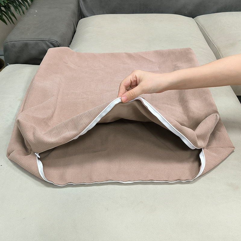 長いシェニール織のリビングルームのソファ背もたれ大きなクッション立体枕枕カバーには芯は含まれていません軽い豪華さと高級感|undefined
