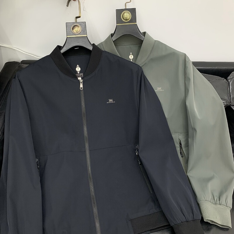2025 Spring Men's Jacket New Baseball Collar Casual Jacket Middle-aged Dad 50-year-old Top Business Casual Style 2025 Spring Men's Jacket New Baseball Collar Casual Jacket Middle-aged Dad 50-year-old Top Business Casual Style