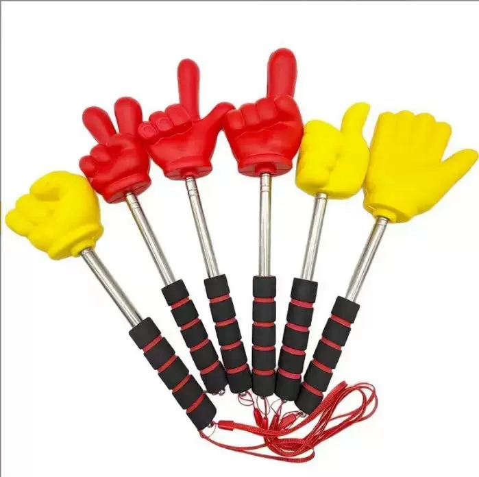 伸缩石头剪刀布手海绵食指阅读手势模型泡沫指挥棒手指棒教学教鞭