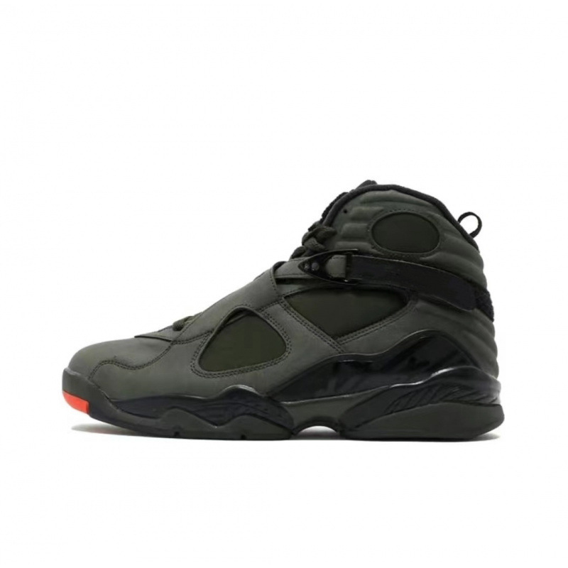 Putian zapatos AJ8 playoffs high-end Joe8 todas las estrellas negras y rojas parejas deportivas casuales zapatos de baloncesto masculino y femenino transfronterizos