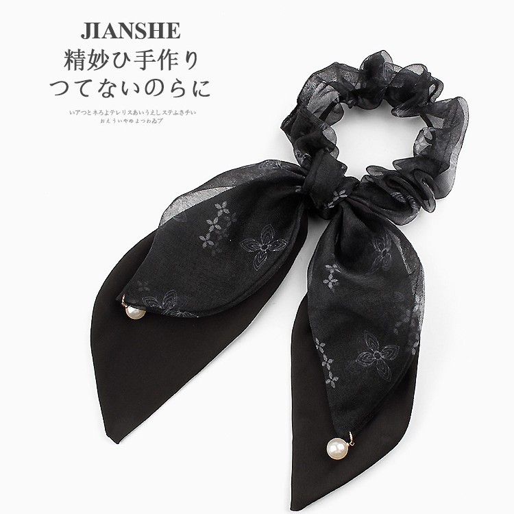 Elegante sencillo de alto nivel correa de cabello anillo correa de cabello exquisita arco de caballo cuerda de cabello temperamento francés tocado de cabello