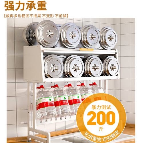 Sink rack retractable kitchen drain rack with cabinet door dust removal rack household dish storage rack