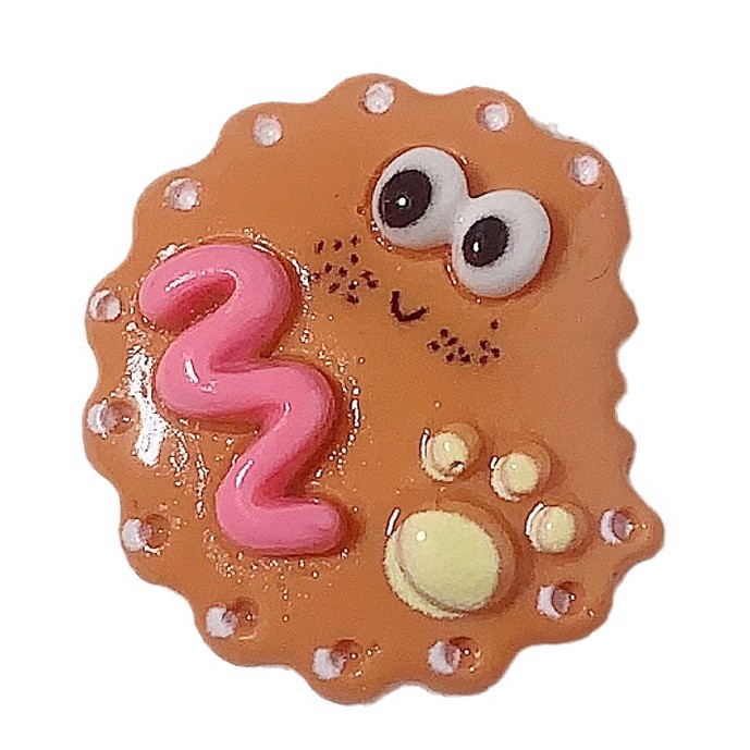 Caricatura brillante cara extraña comida DIY accesorios de resina joyas hechas a mano pinzas de pelo de casco de teléfono celular taza de agua tocado al por mayor