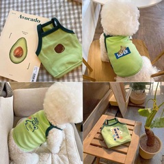 かわいい熊春秋薄手のキャミソール犬服テディ比熊ペット猫ヨークシャー雪納瑞