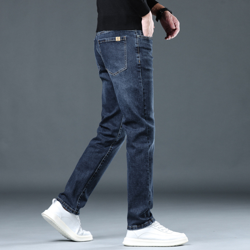 American Jeans Men's Slim-fit Straight Men's High-end Business 2024 Spring and Autumn New Trendy Men's Pants High-end Sense
