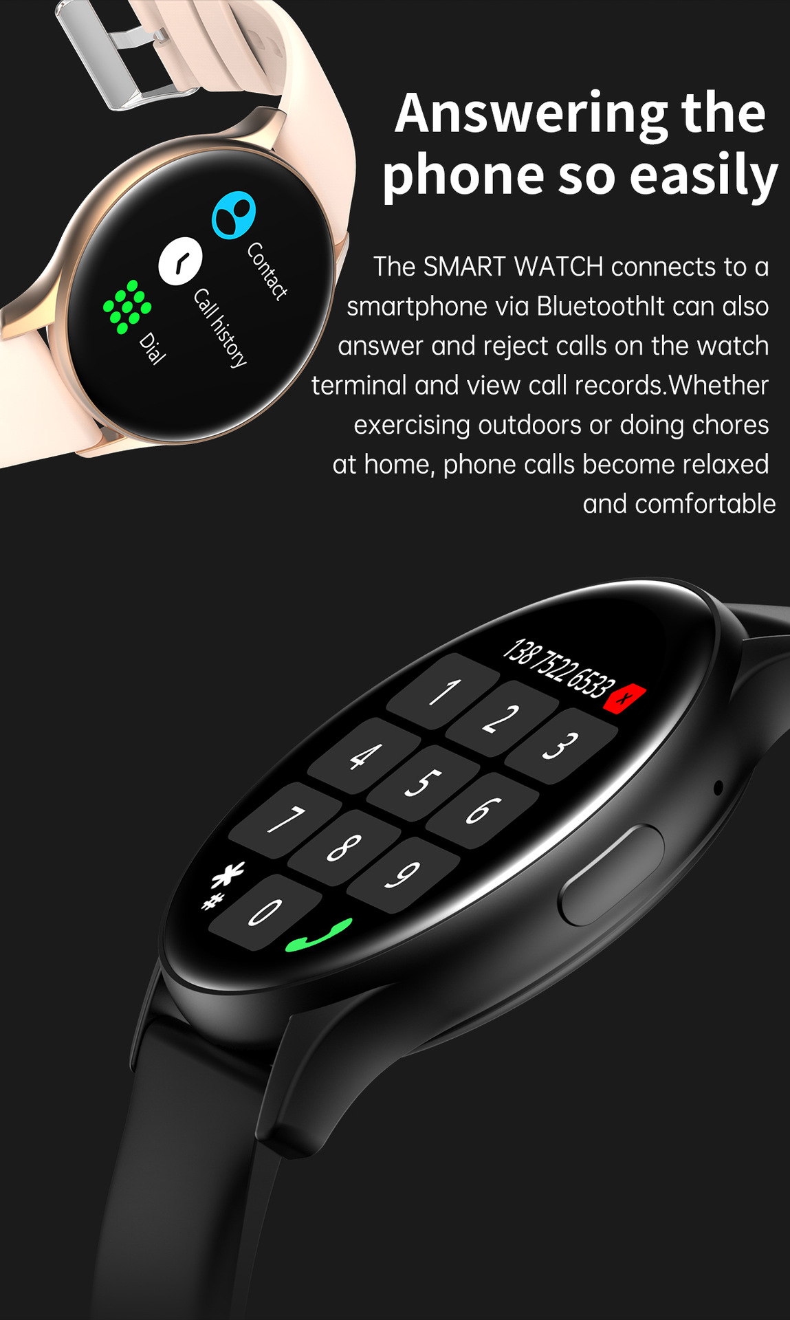 SmartWatch HK89 AMOLED Bluetooth Llamadas Monitoreo de salud_voghion.com