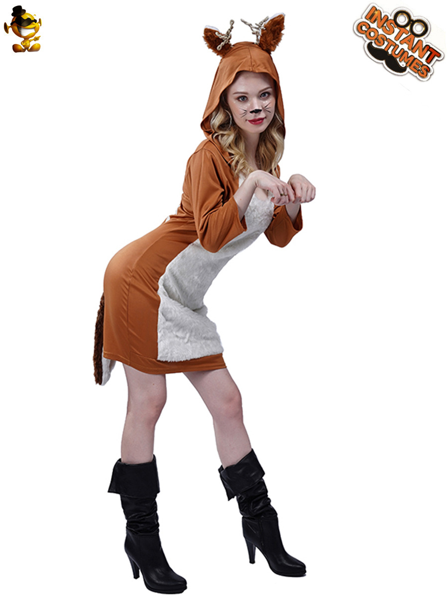 Transfronterizo nueva mascarada etapa desgaste Cosplay ropa de rendimiento ropa de rol ropa grande vestido de Reno femenino