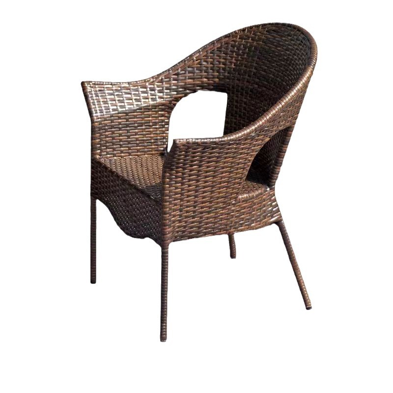 Mesa y silla de ratán al aire libre conjunto de tres piezas patio ratán balcón Silla de comedor de hotel conjunto de cinco piezas combinación de ventas directas de fábrica