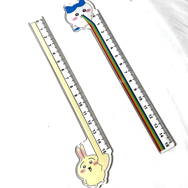 かわいいチイカワ透明定規漫画チイカワアニメーション周辺学生文具用品 15 センチメートル定規|undefined