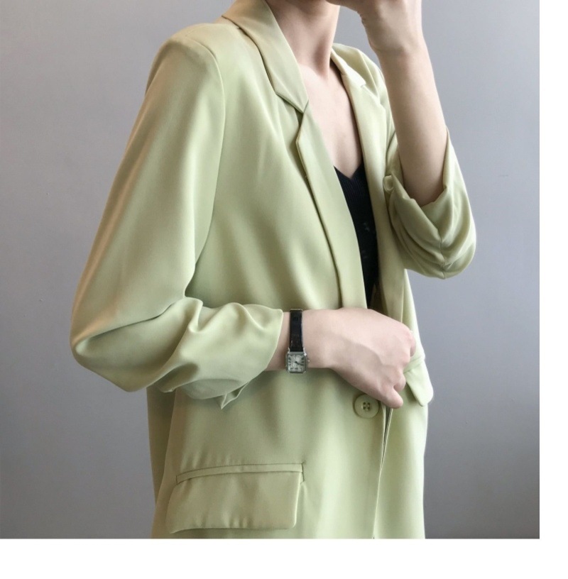 Weißer Chiffon Blazer Für Damen Leichter Sommermantel Locker_voghion.com