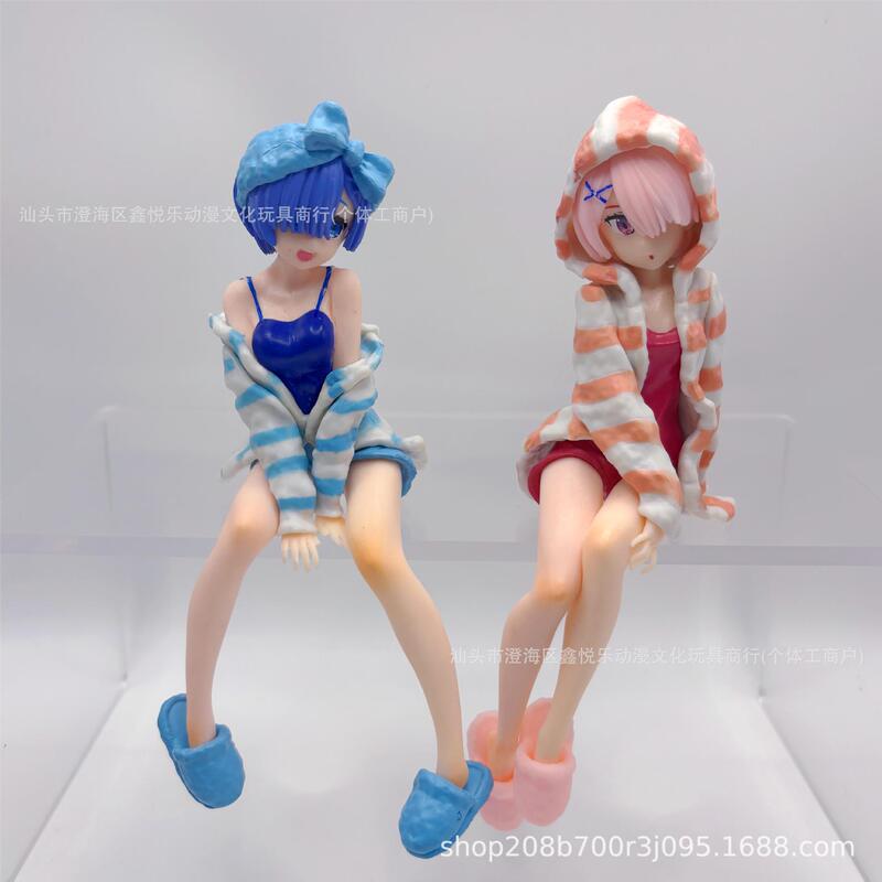 Re:Zero Starting Life in Another World Rem Ram Figure Cup Noodle Anime Model Decoration Figurine