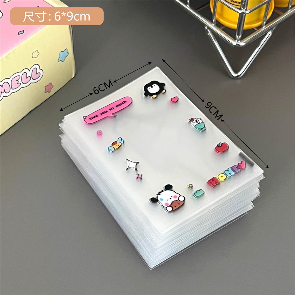 Tengyi nuevo original de dibujos animados lindo titular de la tarjeta pequeña chica estrella aidou foto protección tarjeta película bolsa de embalaje al por mayor