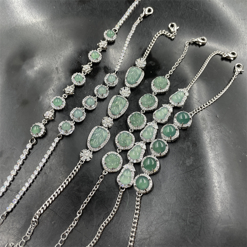 Emerald stone inlay