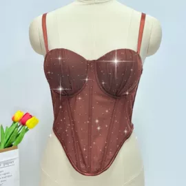 吊带背心;鱼骨胸衣、马甲式文胸;塑身上衣
