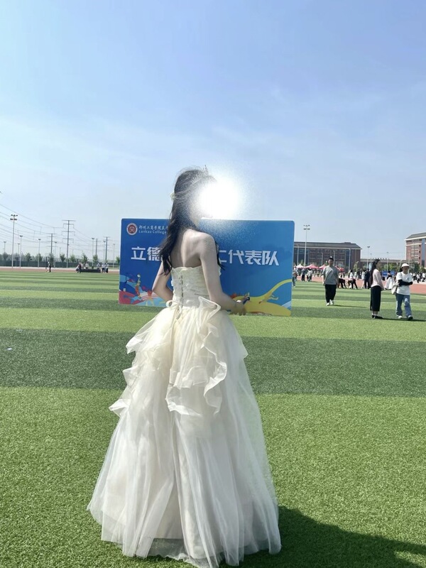 French-Style Champagne Light Wedding Dress Evening Gown for Women 2026 New Model Birthday 18Th Birthday Ceremony Sports Event Performance Dress French-Style Champagne Light Wedding Dress Evening Gown for Women 2026 New Model Birthday 18Th Birthday Ceremony Sports Event Performance Dress
