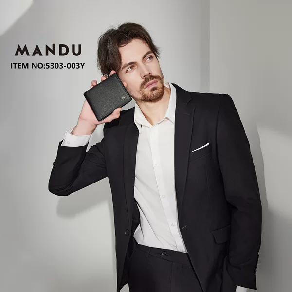 Foreign trade supply men's wallet men's high-end sense fashion multi-card card pocket large capacity coin purse wallet men's