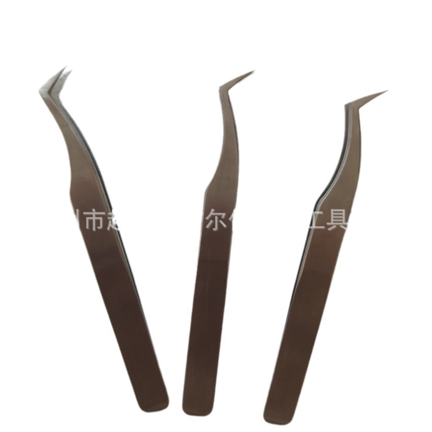 不锈钢无磁加硬6A-SA镊子,鹰嘴镊子，弯尖镊子
