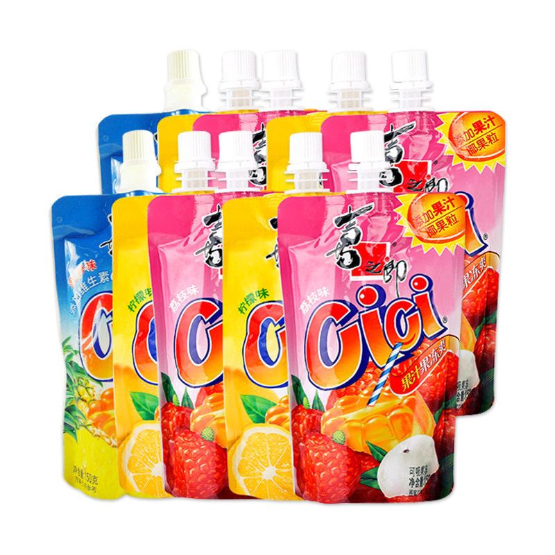 Xizhilang suction jelly cici juice summer drink Internet celebrity casual snack 150g bag full box wholesale