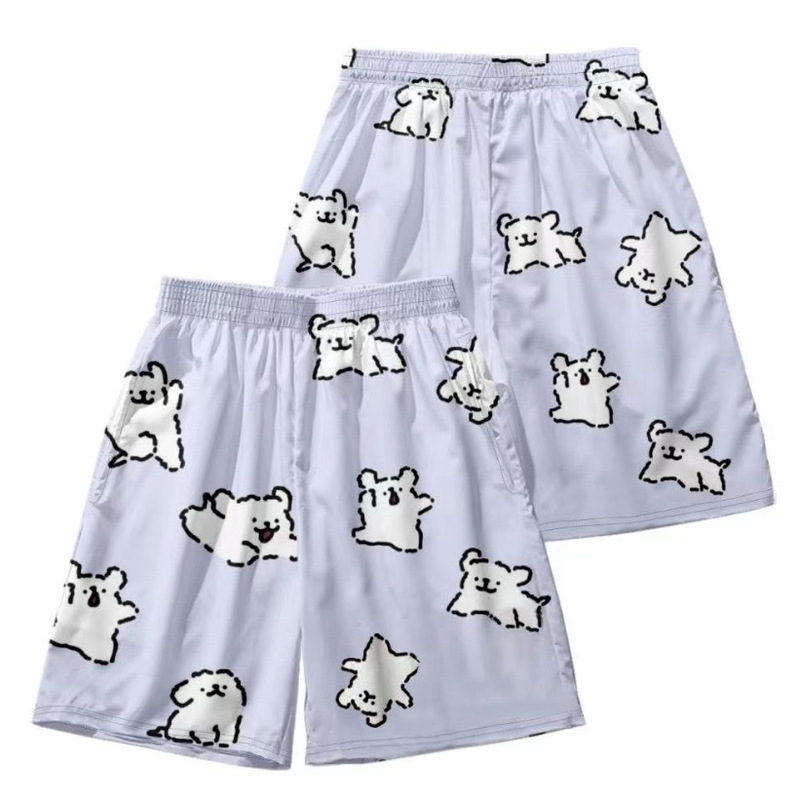 【Can Be Shipped Individually】2026 Cartoon Hello Kitty Shorts Summer Unisex Couple Versatile Beach Shorts Cute