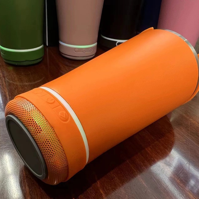 Transfronterizos para música Bluetooth inteligente 304 taza de acero inoxidable 20oz taza de música de automóvil taza corporal recta de negocios