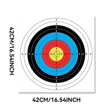 40x40厘米靶纸贴射箭射击弹弓箭比赛复合反曲弓传统弓全环训练靶