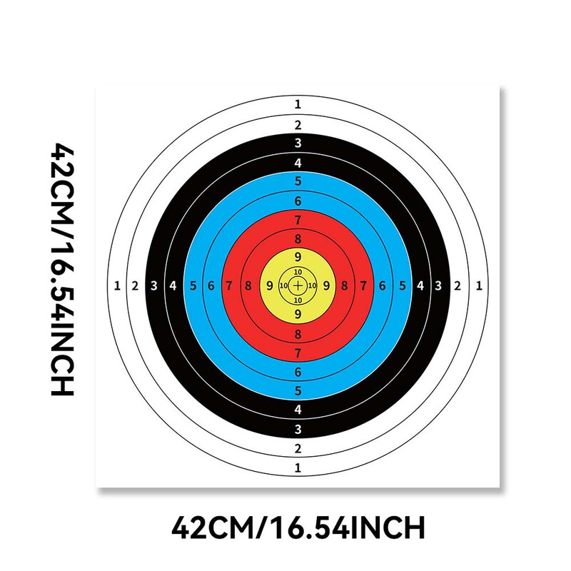 40X 40cm Target Paper Stickers for Archery Shooting Slingshot Arrow Competition Compound Recurve Bow Traditional Bow Full Ring Training Target 40X 40cm Target Paper Stickers for Archery Shooting Slingshot Arrow Competition Compound Recurve Bow Traditional Bow Full Ring Training Target