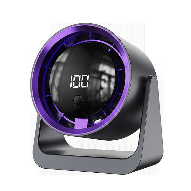 Ventilador pequeño de escritorio, ventilador eléctrico, gran viento de escritorio, mini dormitorio de estudiantes portátil, ventilador de circulación, larga duración de la batería