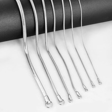 简约细圆蛇锁骨链不锈钢项链简约情侣蛇骨链服饰毛衣链吊坠挂链