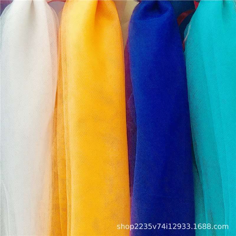 厂家供应 涤纶单线网纱网布 婚纱头纱裙衬喜礼品鲜花伴手礼包装