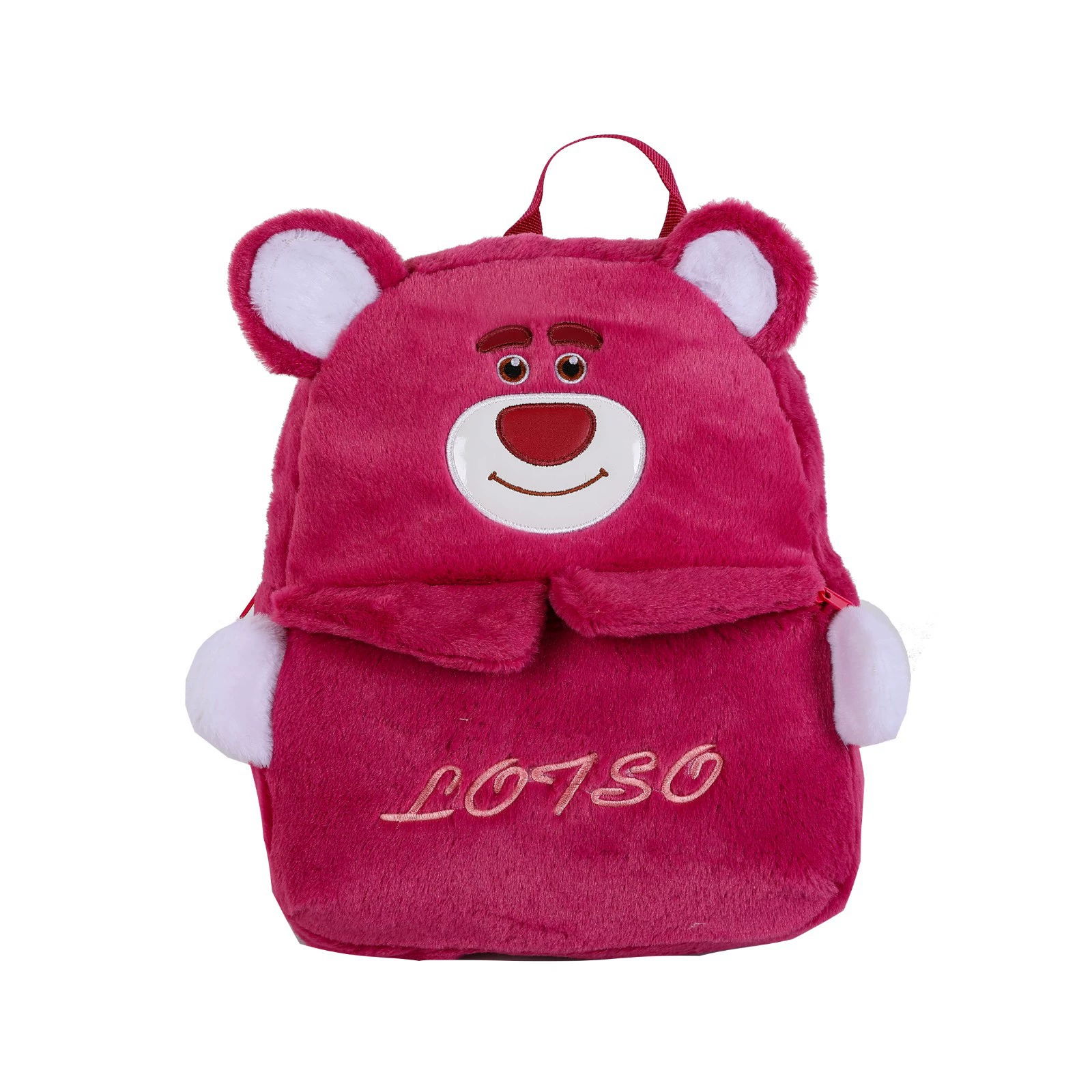 Cartoon universal plush school bag for students, capacious doll, trend backpack