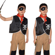 万圣节舞会演出服装海盗服饰配件海盗刀儿童海盗马甲套装游戏服装