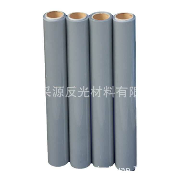 PES高亮反光热贴膜反光银刻字膜服装LOGO图案热转印反光膜银灰色