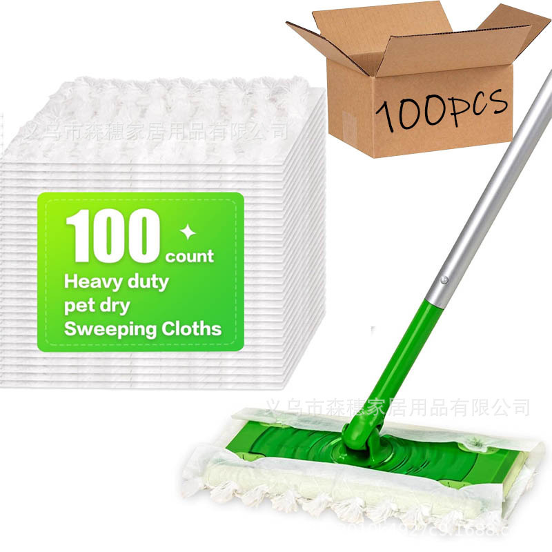 Thickened Heavy-Duty Disposable Mop Cloth Suitable for Swiffer Mop, Suitable for Cleaning Hardwood Floors